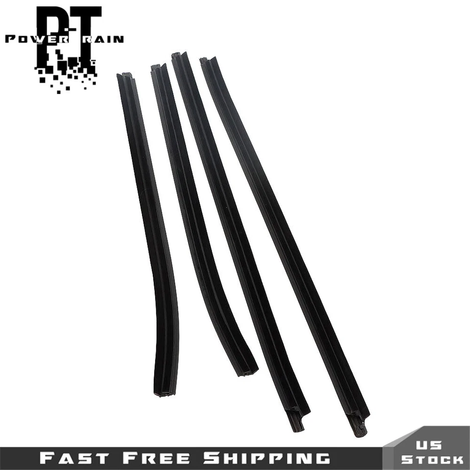 Suit For Toyota Hilux Cab 2005-2015 Window Glass Seals Door Belt Weather Strip - Image 3 of 4