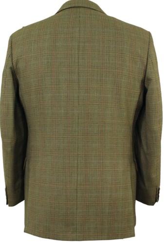 DAKS LONDON MENS 38" SHORT BROWN MIX LIGHTWEIGHT WINDOWPANE JACKET - Picture 5 of 9