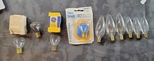 Lot Clear Chandelier Lamp Light Bulbs Assorted Lot
