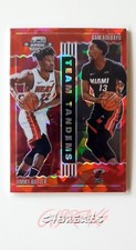 2020-21 Contenders Jimmy butler & Bam Adebayo Team Tandems Red Cracked Ice #6
