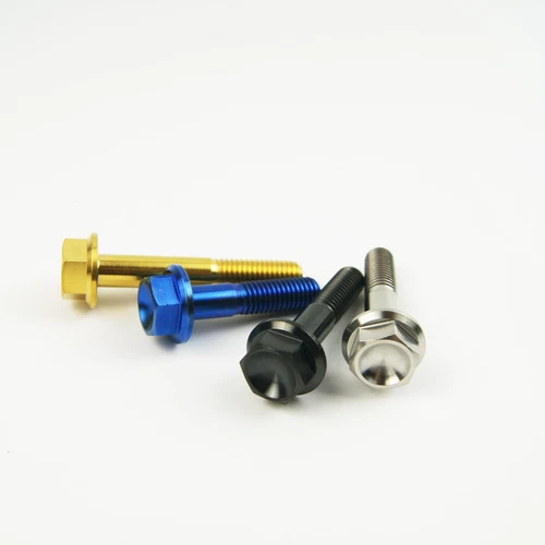 Gr5 Titanium Flange Head Bolts Fastener Hex M6 M8 15 20 25 30 35 40 45 50 55 60