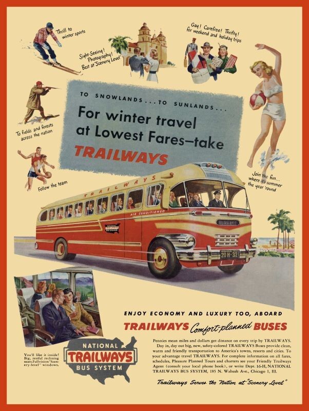 National Trailways Bus Line System NEW METAL SIGN 12 X 16 And Free national-trailways-bus-line-system-new-metal-sign-12-x-16-and-free