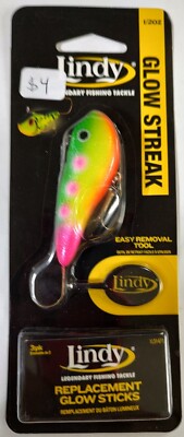 Lindy Glow Streak 1/2oz With Replacement Glow Sticks
