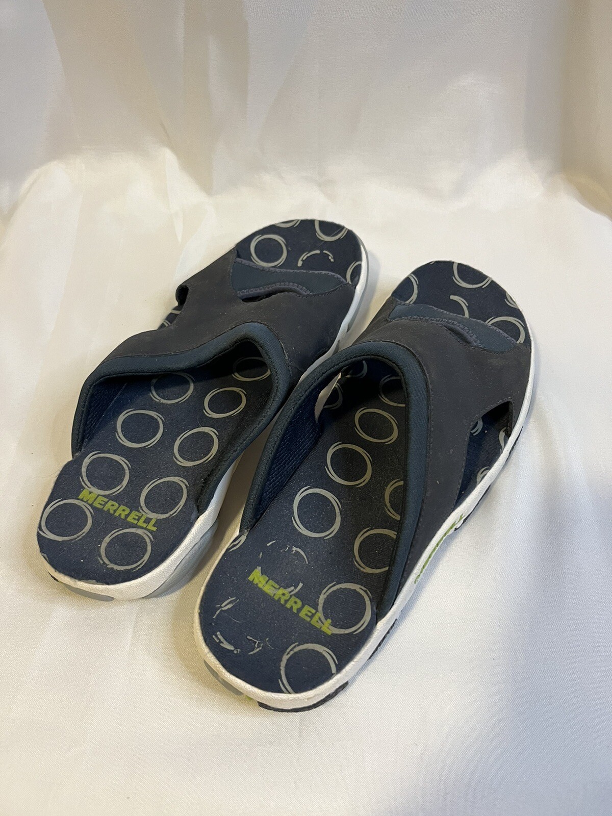 Sandali Merrell Palmetto da bambina blu navy in pelle comodi slip on taglia 4