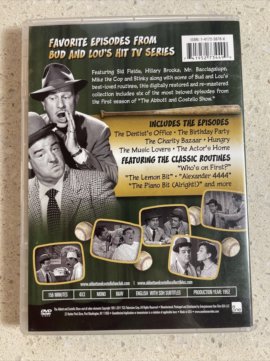 The Abbott and Costello Show: Who's On First? - DVD - Very Good