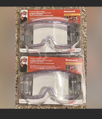 2X Professional Grade Honeywell UVEX Lab Chemical Splash Goggle AF