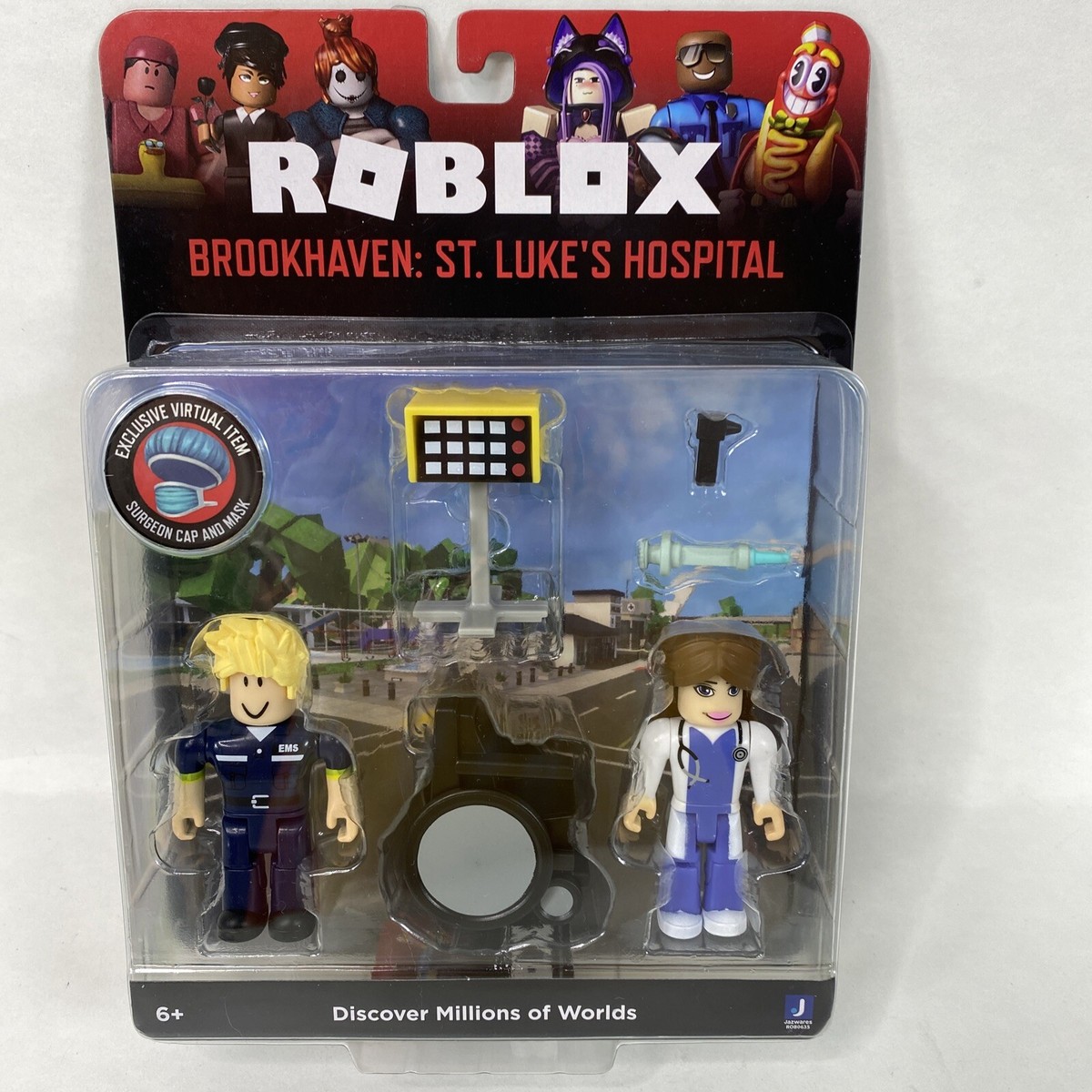 Roblox Brookhave Luke's Hospital Figure Pack Includes