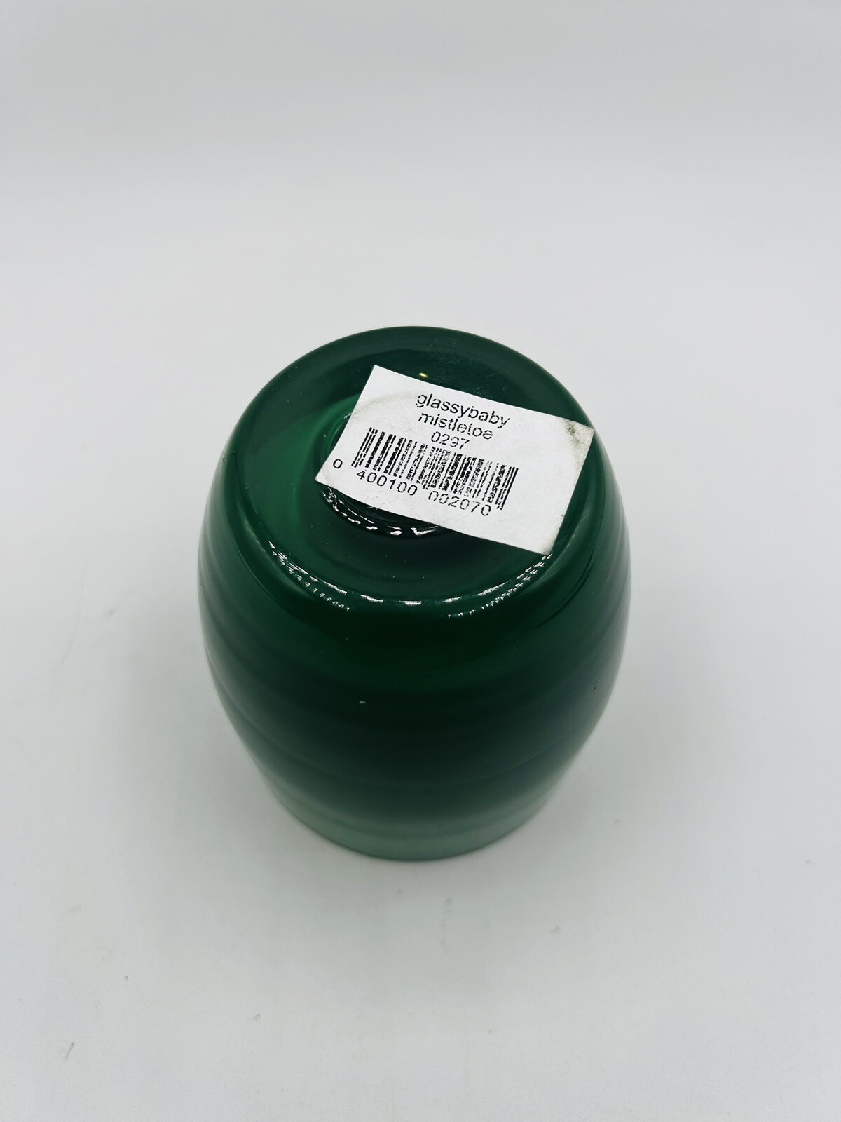 Glassybaby "Mistletoe" Green Glass Votive Candle Holder Vintage Pre