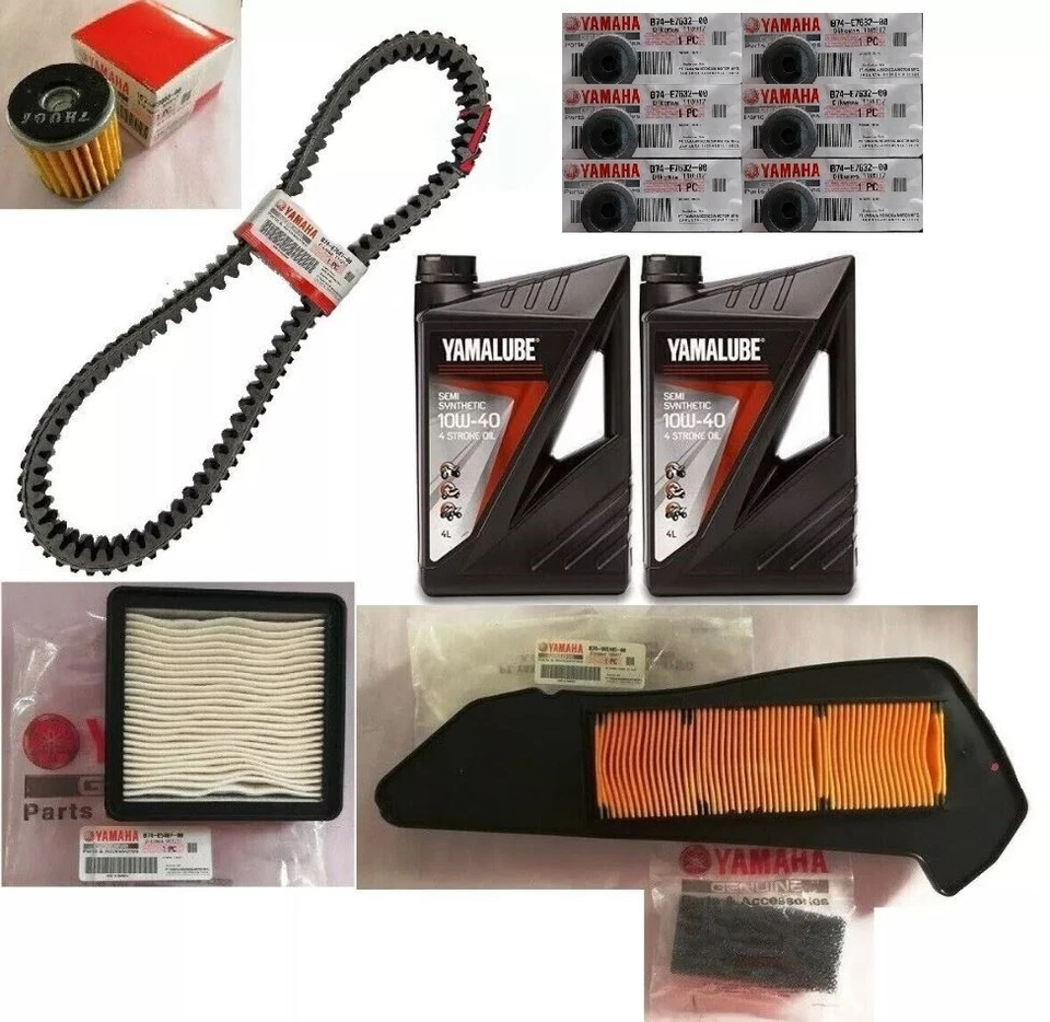 KIT TAGLIANDO ORIGINALE YAMAHA XMAX 300 2017 X-MAX OLIO FILTRI CINGHIA RULLI - Immagine 2 di 2