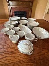 Noritake Fairmont China 6102 Platinum Trim, Select Piece Serving & Dishes, Nice!