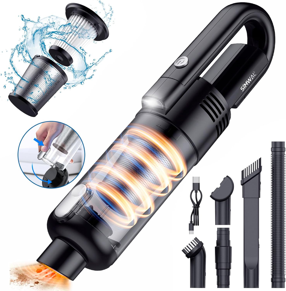 Handheld Car Vacuum Cleaner Cordless 9500PA Powerful Suction Portable