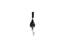 Advantus 75549 Lanyards with Retractable ID Reels, Clip Style, 36" Long, Black,