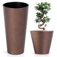 Corten Steel Metallic Effect Flower Plant Pot Indoor Outdoor Garden Planters