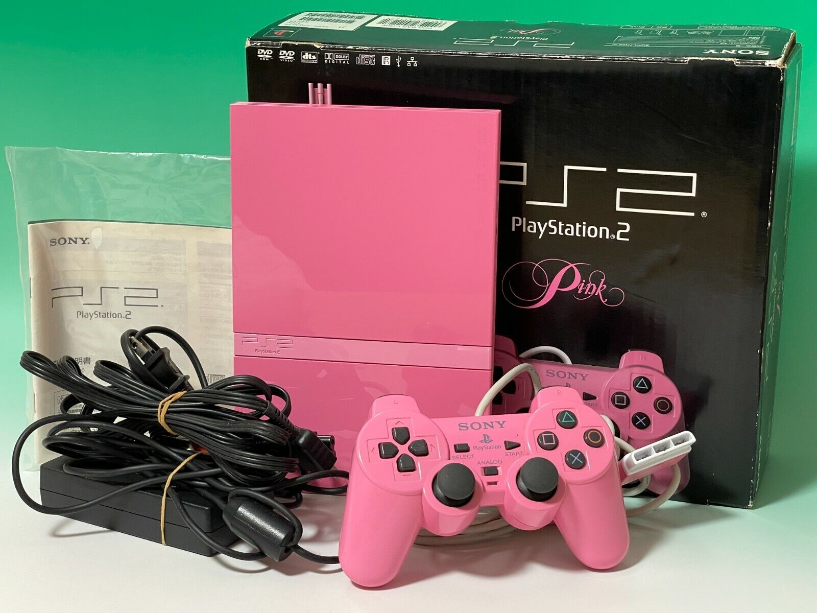 Sony PlayStation Console Controller SCPH-77000-PK Pink PS2 Limited