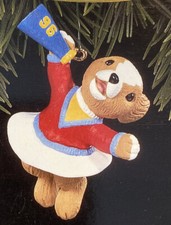 Hallmark 1996 YULETIDE CHEER Christmas Ornament CHEERLEADER LaDene Votruba New
