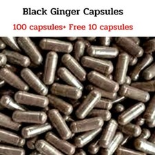 Black Ginger Capsules Kaempferia Parviflora Thai Herbal Supplement 100 10