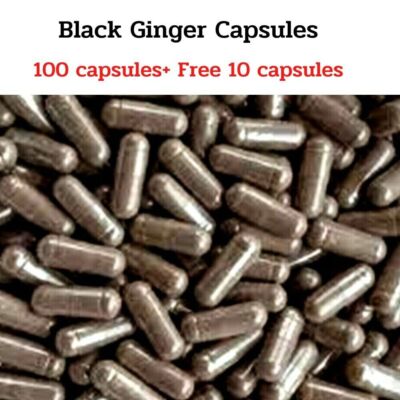 Black Ginger Capsules Kaempferia Parviflora Thai Herbal Supplement 100+10