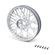 Losi LOS46002 Front Wheel Set, Satin Chrome: PM-MX