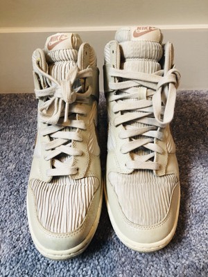 nike dunk sky hi rose gold