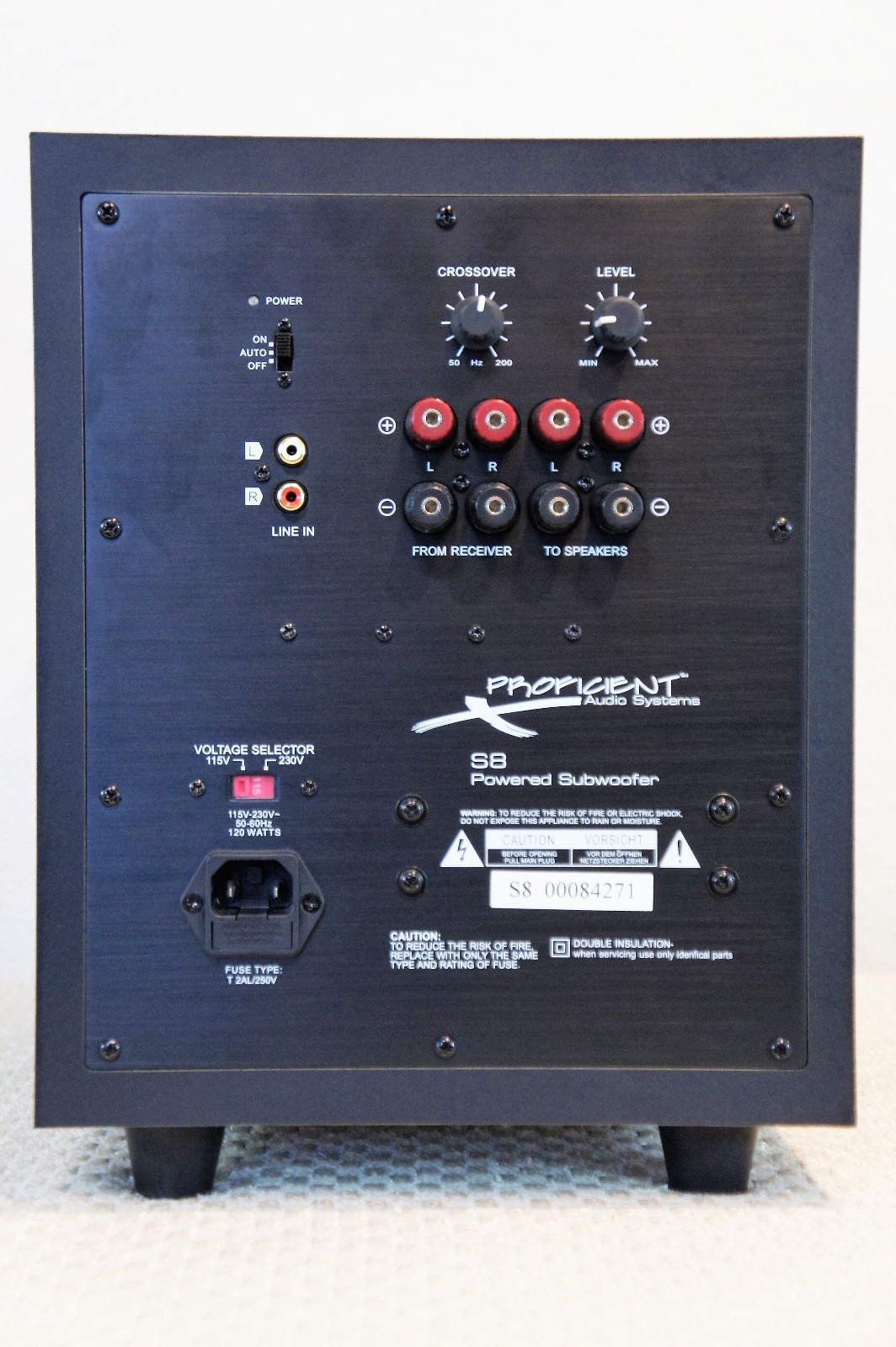 proficient s8 subwoofer