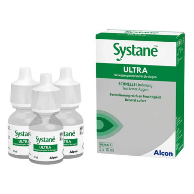 Systane ULTRA HIGH PERFORMANCE Augen-Benetzungstropfen 3x 10 ml (30 ml) NEU