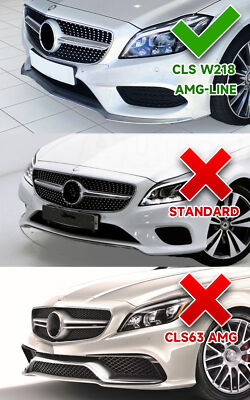 Front Bumper Chrome Trim Molding Fit For 15-18 Mercedes Benz W218