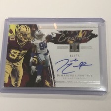 2022 Panini Impeccable Football Demarcus Lawrence Canvas Creations Auto /75