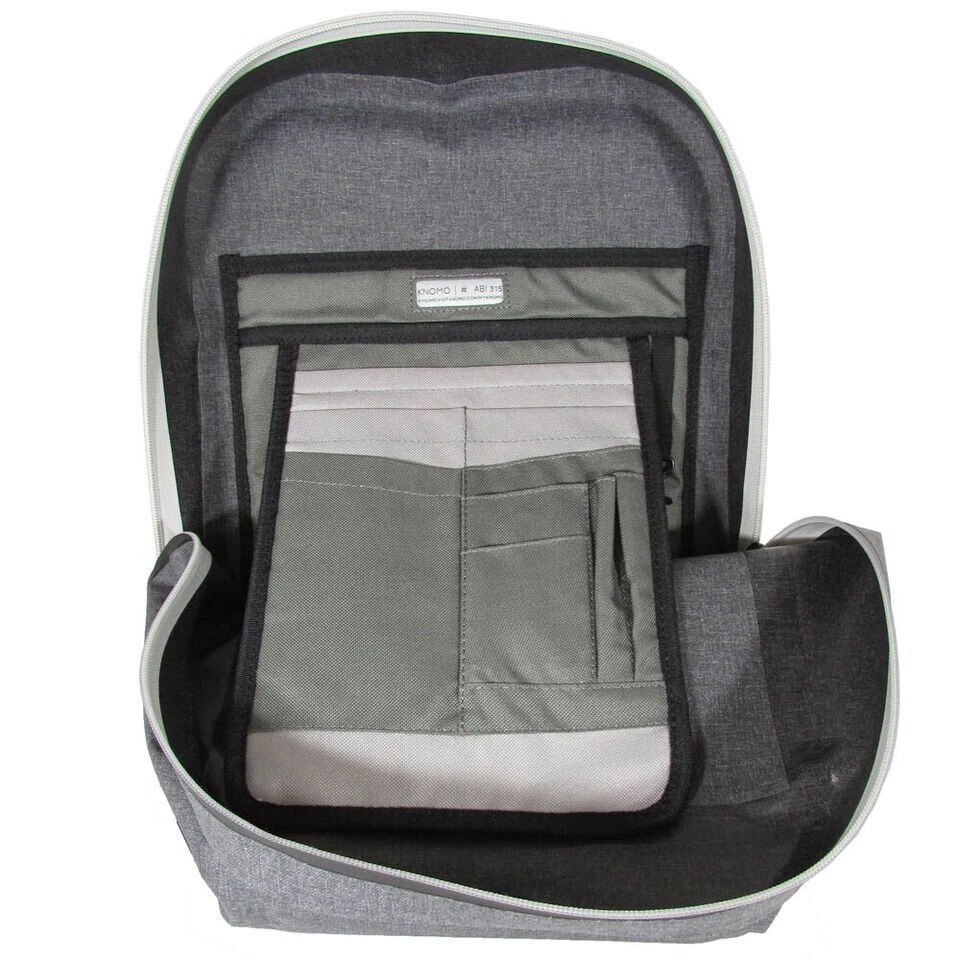 Mochila para portátil Knomo Thames Collection Harpsden resistente al agua 14", gris Foto 4 de 4