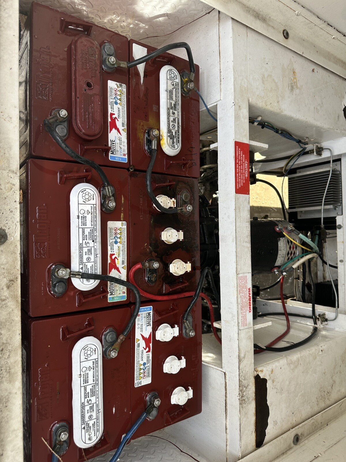 Taylor Dunn B248 Electric Industrial Flatbed Enclosed Box