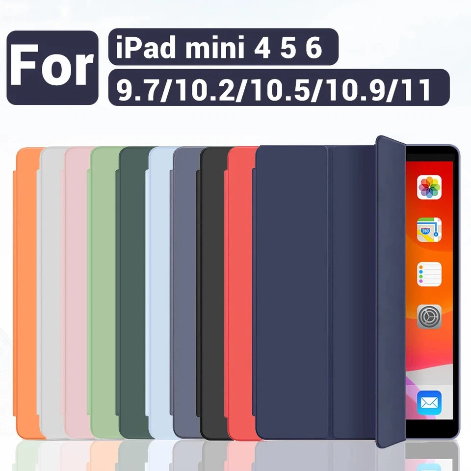 PU Leather Case Smart Stand For iPad 10th 9th 8th 7th 6th Air 5/4 Pro 11 Mini 6 - Image 2 of 4