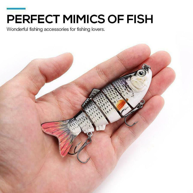 Multi Jointed Trout Walleye Lures Swimbait Minnow Fishing