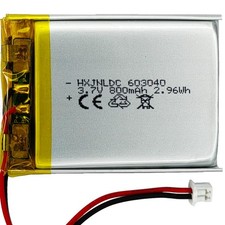 DC 3.7V 800mAh 603040 Rechargeable Lithium Polymer Battery for DIY 3.7-5V Ele...