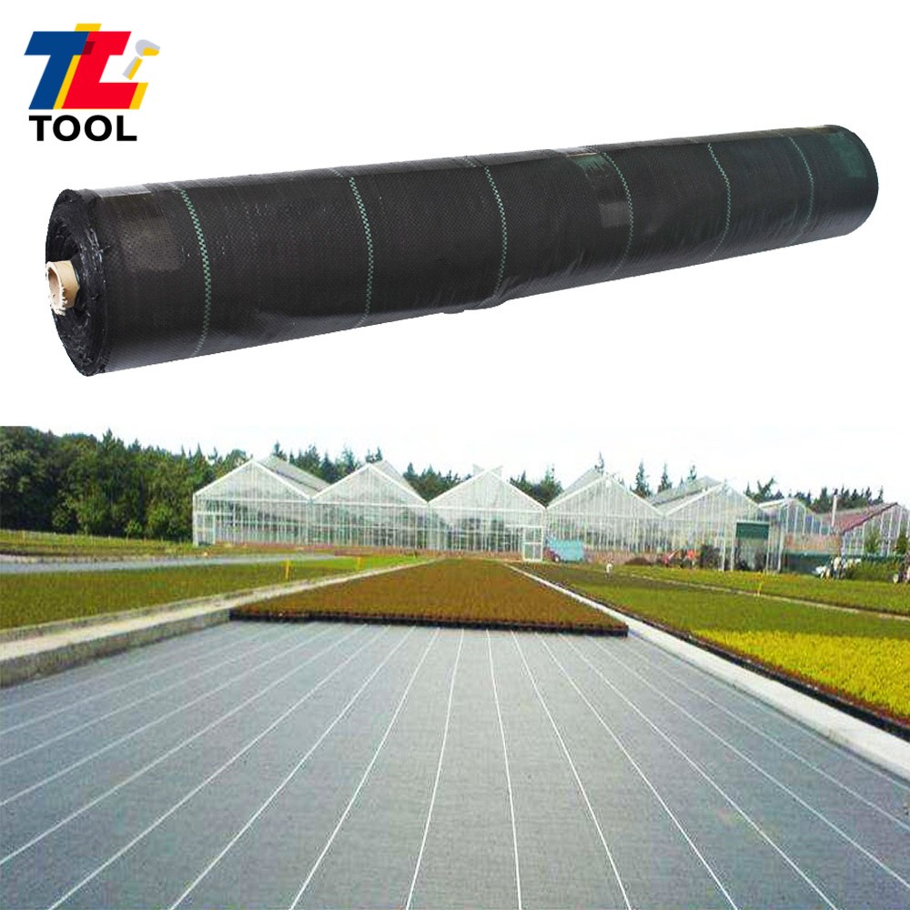 3.2-Ounce 3×300FT Weed Cover Weed Barrier PE Woven Ground Cover Landscape Fabric