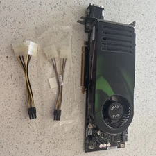 EVGA GeForce 8800 GTX 768MB PCIe GPU Tested + Power Cables Retro Gaming
