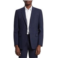 Theory Men's XYLO NP OSTRO Blazer Navy Blue 100 Wool 2 Button Classic 40R