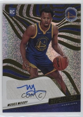 2021-22 Panini Revolution Rookie Moses Moody #RA-MMD Auto RC e6e