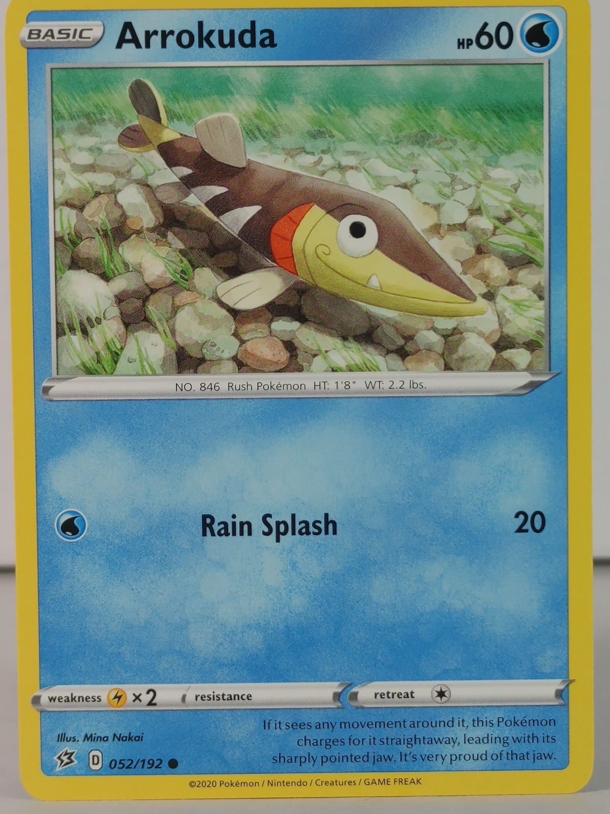 Arrokuda - POKEMON - Rebel Clash - 052/192 - singles - NM