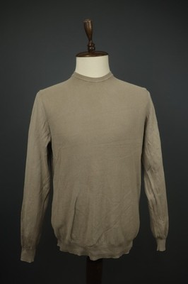 Hackett London Brown Knitted Crew Neck Long Sleeve Pullover Sweater Size L