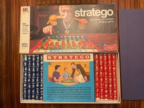 Complete! Vintage Stratego Board Game 1977 Edition by Milton Bradley