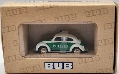 BUB 06101 Bubmobile 1:87 VW Käfer 1960 ''Polizei'' Neu in OVP