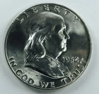 1952 D FRANKLIN HALF DOLLAR! SUPERB GEM BU+! PHENOMENAL FIND! AWESOME! NR #P2282