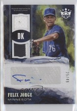 2018 Panini Diamond Kings Holo Silver 25/49 Felix Jorge #RMS-FJ Auto 0u79