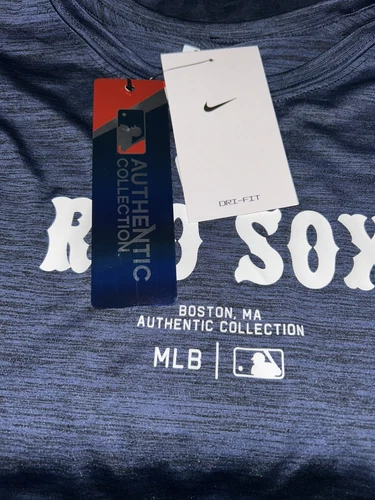 NIKE BOSTON RED SOX MLB YOUTH DRI-FIT PERFORMANCE PRACTICE SHIRT LARGE 14/16 - Picture 4 of 5
