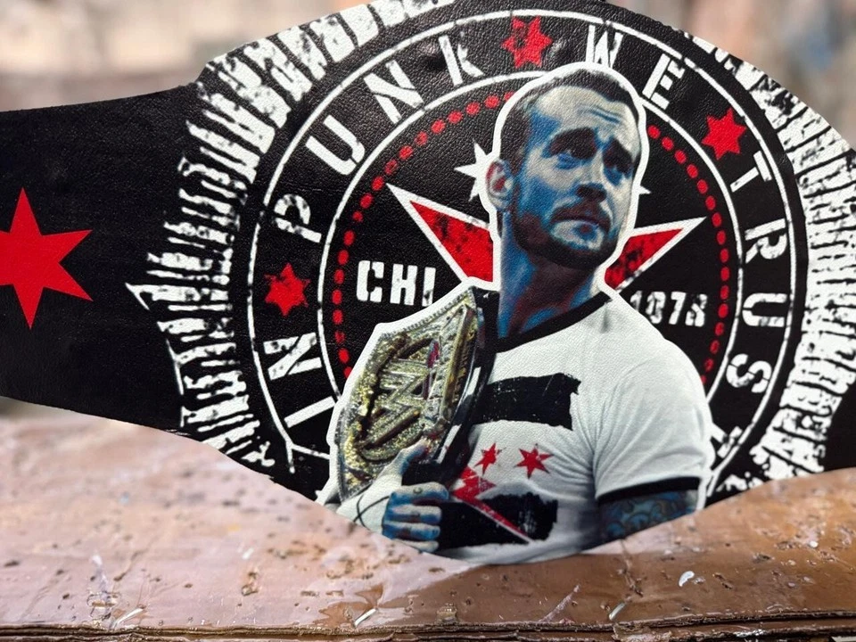 NEW CM Punk Spinner Wrestling Championship Replica Belt FREE FAST SHIPPING. - Image 2 of 4