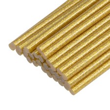 30pcs Mini Hot Glue Gun Sticks 4-inch x 0.27-inch for Glue Guns Glitter Gold 0.29 per stick