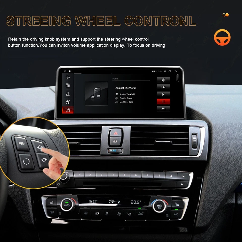 10.25" IPS DAB+Android 14 Autoradio GPS CarPlay Navi BMW 1er F20 F21 2er F23 NBT - Bild 2 von 4