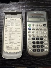 Texas Instruments TI-36x Solar Calculator With Cover And Insert Tested Working