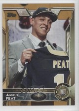 2015 Topps Rookie Gold 1508/2015 Andrus Peat #485 h3a