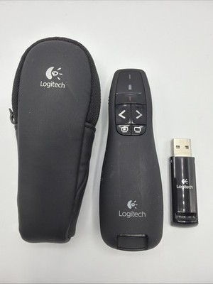 Logitech Wireless Presenter R400 | PPT Präsentations-Fernbedienung | Roter Laser