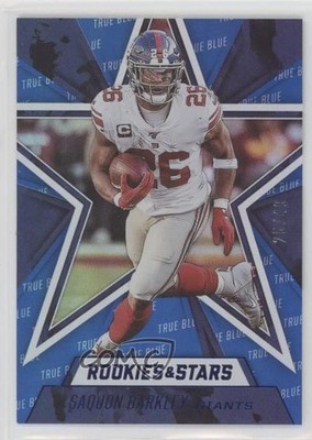 2020 Panini Rookies & Stars True Blue 25/49 Saquon Barkley #53 0j7s